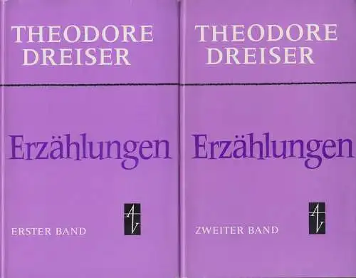 Buch: Erzählungen, Dreiser, Theodore. 2 Bände, 1974, Aufbau Verlag 51316