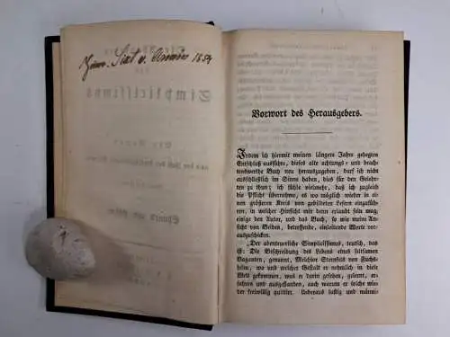 Buch: Die Abenteuer des Simplicissimus, Eduard von Bülow (Hg.), 1836, Brockhaus