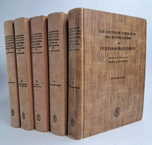 Die deutsche Literatur des Mittelalters. Verfasserlexikon Band 1-5, W. Stammler