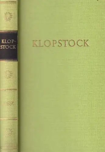 Buch: Werke in einem Band, Klopstock, Friedrich Gottlieb. 1974, BDK, Aufbau