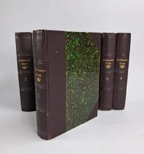 Buch: Shakespeare's dramatische Werke, 1853, Verlag Georg Reimer, 9 Bände