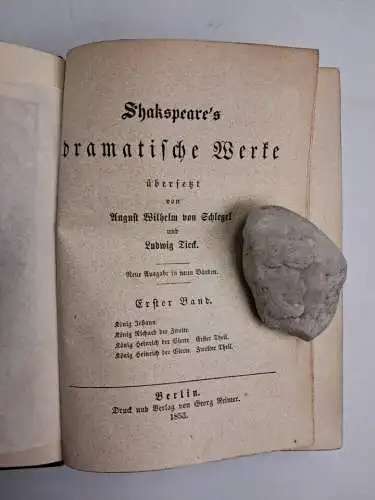 Buch: Shakespeare's dramatische Werke, 1853, Verlag Georg Reimer, 9 Bände