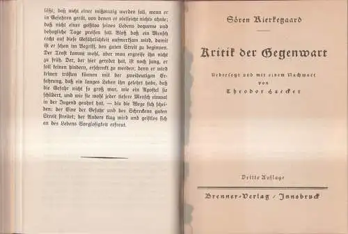 Buch: Sören Kierkegaard - Kleine Schriften, 4 Teile in 1 Band, Beck / Brenner