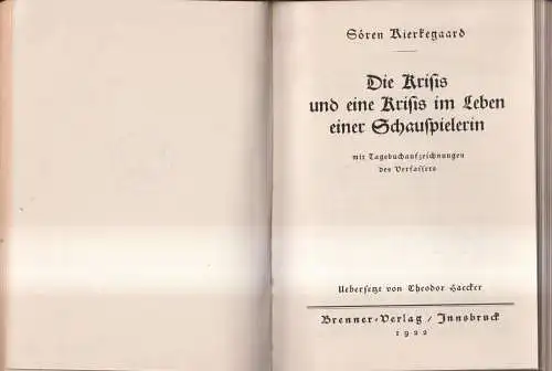 Buch: Sören Kierkegaard - Kleine Schriften, 4 Teile in 1 Band, Beck / Brenner