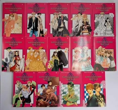 Manga: Ouran High School Host Club Band 1-14, Bisco Tatori, Carlsen, 14 Bände