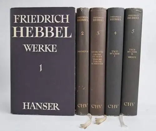 Buch: Friedrich Hebbel - Werke in fünf Bänden, Carl Hanser Verlag, 1963, 5 Bände