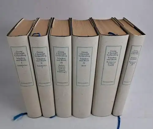 Buch: Georg Christoph Lichtenberg - Schriften und Briefe, 6 Bände, 1968