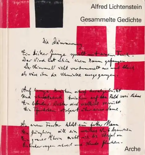 Buch: Gesammelte Gedichte, Alfred Lichtenstein, 1962, Arche, Sammlung Horizont