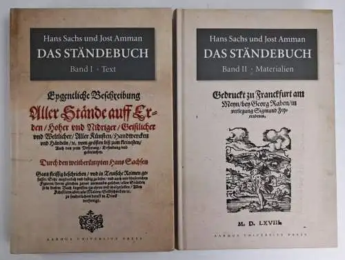 Buch: Das Ständebuch, Text + Materialien, 2 Bände, Hans Sachs, Jost Amman