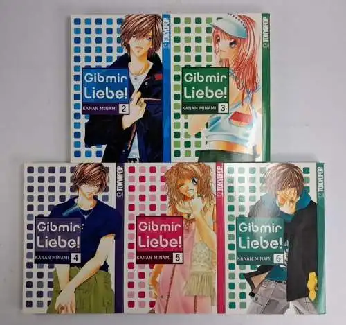 Manga: Gib mir Liebe! 2-6, Kanan Minami, Tokyopop, 5 Bände, gebraucht, sehr gut