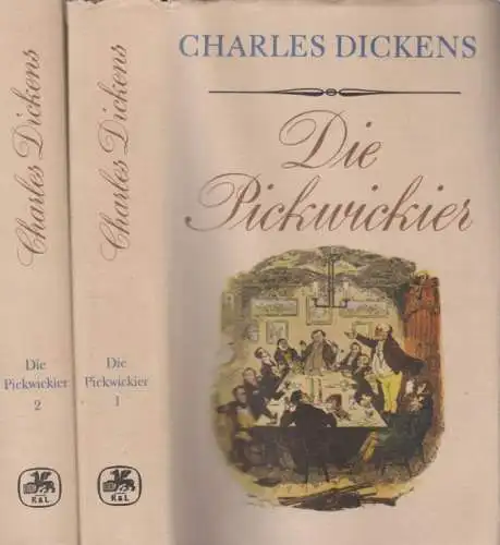 Buch: Die Pickwickier 1 + 2, Dickens, Charles. 2 Bände, 1938, Rütten & Loening