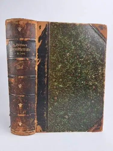 Buch: Literaturgeschichte des achtzehnten Jahrhunderts, Hettner, 5 Bände, 1894