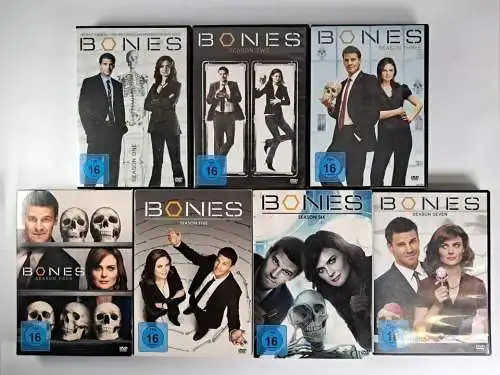 7 DVD-Boxen: Bones - Die Knochenjägerin. Staffel 1-7, Emily Deschanel