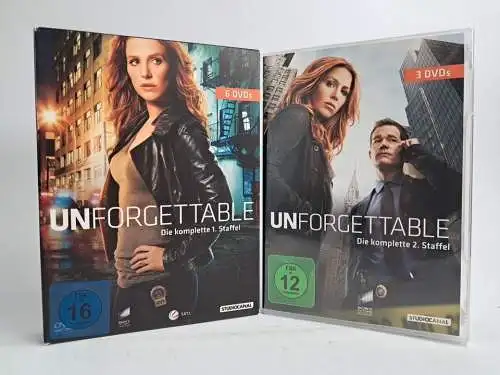 2 DVD-Boxen: Unforgettable. Staffel 1 + 2, Poppy Montgomery, Jane Curtin, Serie