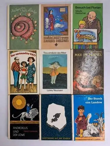 9x Die kleinen Trompeterbücher, Der Kinderbuchverlag, Putz Munter, Tina, Max ...