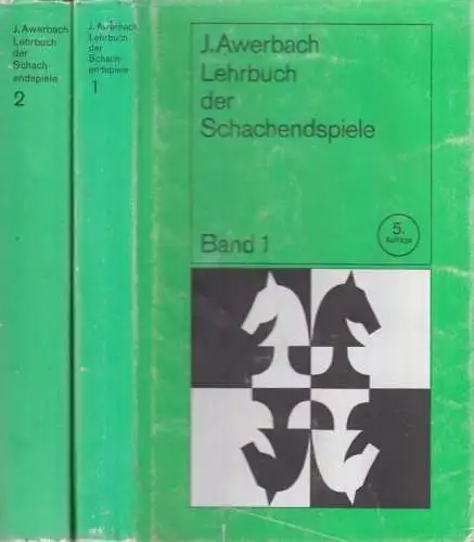 Buch: Lehrbuch der Schachendspiele, Awerbach, Juri. 2 Bände, 1981, Sportverlag