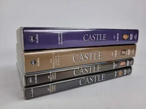 4 DVD-Boxen: Castle. Staffel 3-6, Nathan Fillion, Stana Katic, Jon Huertas ...