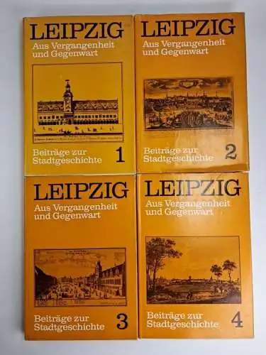 Buch: Leipzig. Aus Vergangenheit und Gegenwart 1-4, Fachbuchverlag, 4 Bände