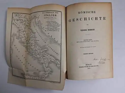 Buch: Römische Geschichte 1-3, Mommsen, Theodor. 1874, Weidmannsche Buchhandlung