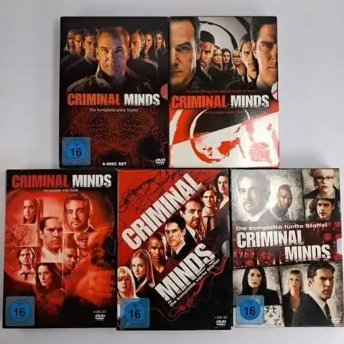 5 DVD-Boxen: Criminal Minds. Staffel 1-5, Jeff Davis, K. Vangsness, A. J. Cook