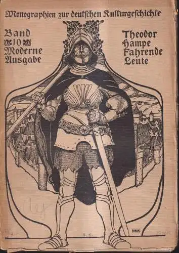 Buch: Die Fahrenden Leute, Theodor Hampe, 1902, Diederichs, Kulturgeschichte 10