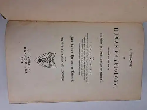 Buch: A treatise on human physiology, John C. Dalton, 1871, Henry C. Lea