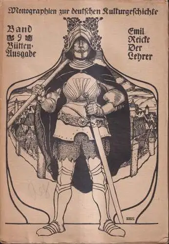 Buch: Der Lehrer, Emil Reicke, 1901, Diederichs, Kulturgeschichte 9