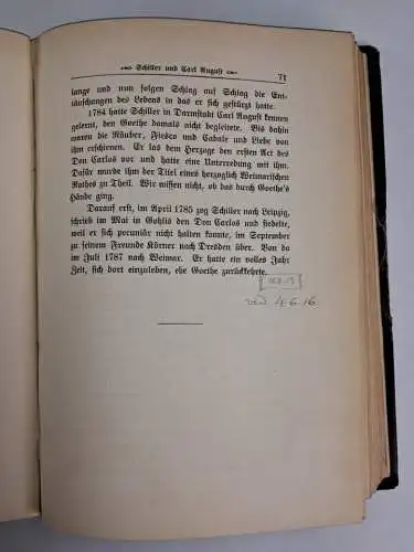 Buch: Goethe, Herman Grimm, 1903, Cotta, mit Exlibris von Josef Hofmiller