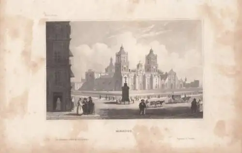 Mexico. aus Meyers Universum, Stahlstich. Kunstgrafik, 1850, gebraucht, gut