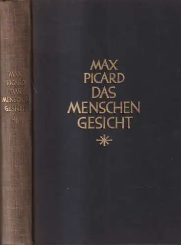 Buch: Das Menschengesicht. Max Picard, 1929, Delphin Verlag, gebraucht, gut