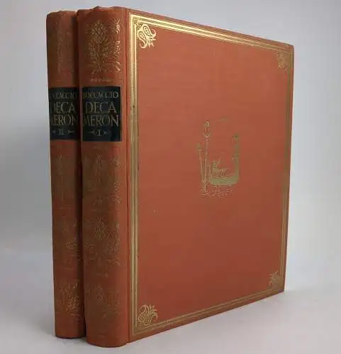 Buch: Decameron, Boccaccio, Giovanni. 2 Bände, 1924, Verlag Neufeld & Henius