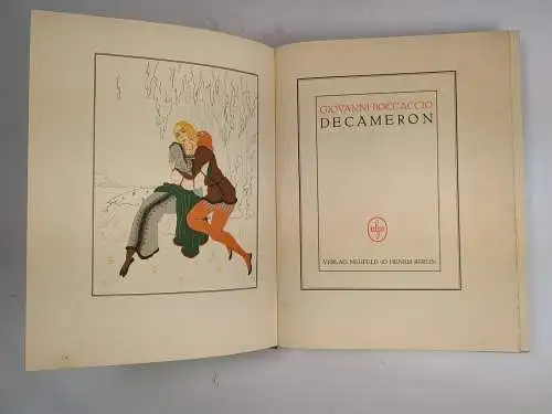 Buch: Decameron, Boccaccio, Giovanni. 2 Bände, 1924, Verlag Neufeld & Henius