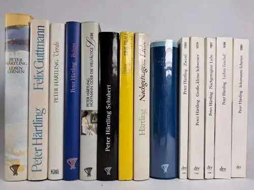 14 Bücher Peter Härtling: Schubert, Liebste Fenchel, Schumann, Eine Frau, Bozena