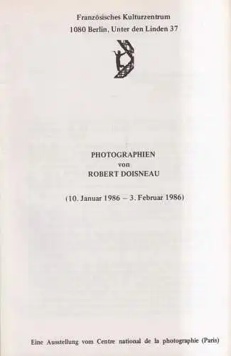 Buch: Robert Doisneau, Entretien de Robert Doisneau avec Sylvain Roumett, 1983