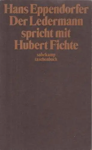 Buch: Der Ledermann spricht mit Hubert Fichte, Eppendorfer, Hans. 1980