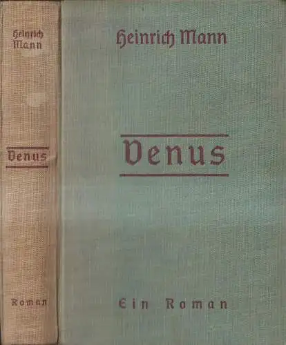 Buch: Venus, Ein Roman, Heinrich Mann, Kurt Wolff Verlag, gebraucht, gut