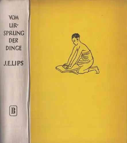 Buch: Vom Ursprung der Dinge, Lips, Julius E. 1953, F.A. Brockhaus Verlag