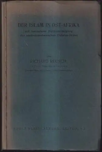 Buch: Der Islam in Ost-Afrika, Richard Reusch, ca. 1930, Adolf Klein Verlag