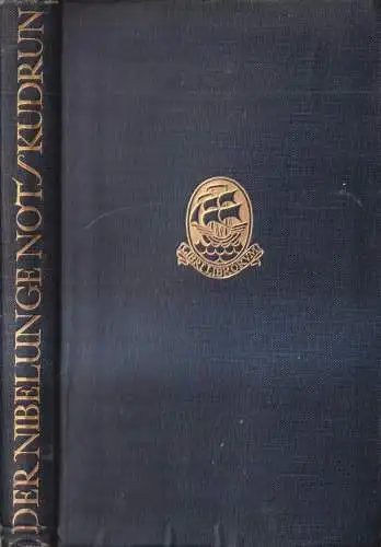 Buch: Der Nibelunge Not / Kudrun, Sievers, Eduard. 1921, Insel Verlag 343843