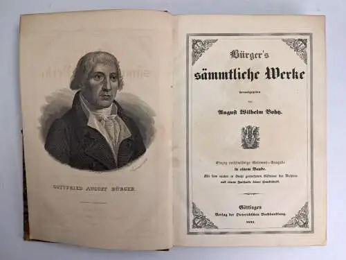 Buch: Bürger's sämmtliche Werke, A. W. Bohtz, 1835, Dieterich'scher Verlag