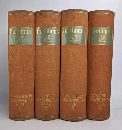 Buch: Brockhaus Handbuch des Wissens in vier Bänden, F. A. Brockhaus, 4 Bände