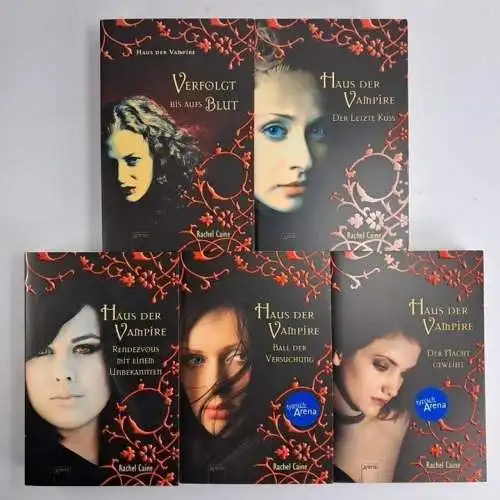 Buch: Haus der Vampire 1-5, Rachel Caine, Arena Verlag, 5 Bände, sehr gut!