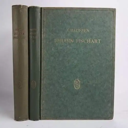 Buch: Johann Fischart, Adolf Hauffen, 1921, Walter de Gruyter, Bände, Lebensbild