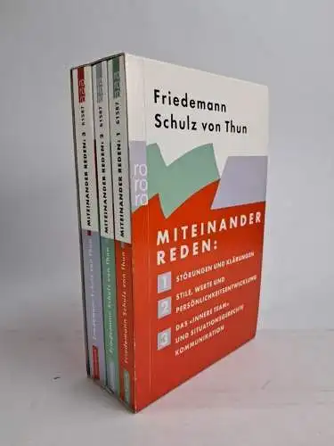 Buch: Miteinander reden 1-3, Friedemann Schulz von Thun, 2003, Rowohlt, 3 Bände