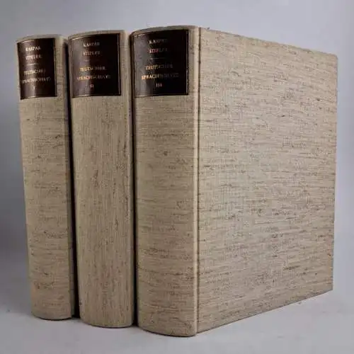 Buch: Der teutschen Sprache Stammbaum und Fortwachs 1-3, Kaspar Stieler, 1968