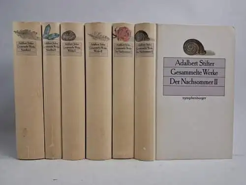 Buch: Adalbert Stifter - Gesammelte Werke. 6 Bände, 1982, Nymphenburger