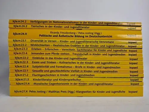 15 Bände kjl&m, AG Jugendliteratur und Medien, kopaed Verlag