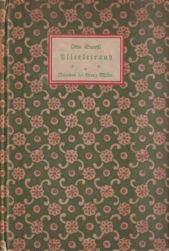 Buch: Allerleirauh, Novellen, Otto Stoessl, 1911, Georg Müller, gebraucht, gut