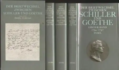 Buch: Der Briefwechsel zwischen Schiller und Goethe, Seidel, Siegfried. 3 Bände