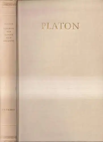 Buch: Platon - Lexikon der Namen und Begriffe, Gigon / Zimmermann, 1975, Artemis